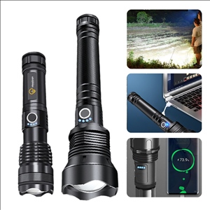 Super Bright LED Rechargeable Flashlights with 5 Modes